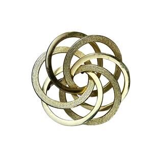 Sarah Coventry Tailored Swirl Gold Tone Brooch, Vintage Pin Jewelry